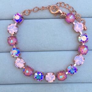 Aurora Borealis + Violet Crystal Bracelet